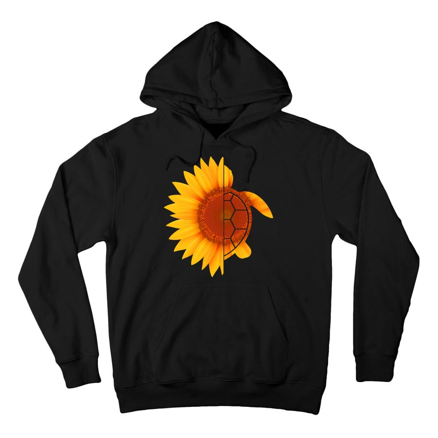 HOSUN010 Sunflower Turtle Hoodie HOSUN010 Sunflower Turtle Hoodie